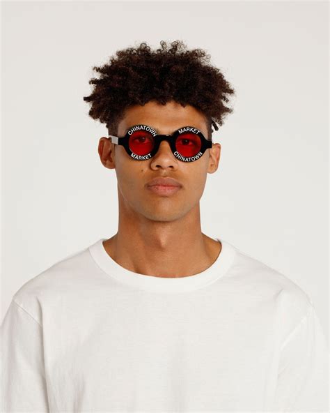 Market – Black & Red Akila Sunglasses .